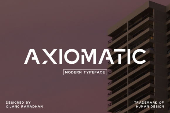 Axiomatic: A Modern Display Font for Bold Branding