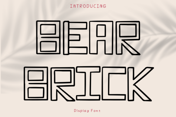 Bear Brick: The Playful Display Font for Editorial Design