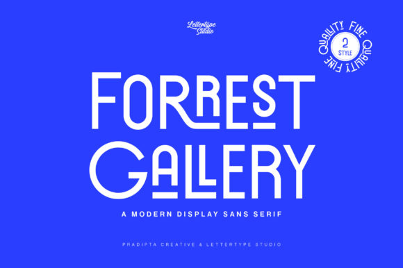Forrest Gallery: The Modern Display Font for Polished Web Design