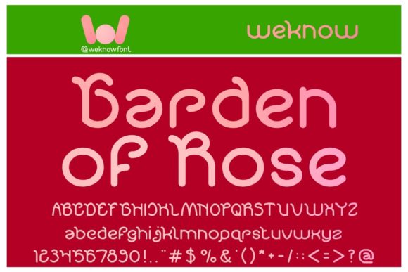 Garden of Rose: The Premium Display Font for Distinct Brand Identity