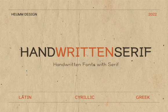 HU Handserif: The Unique Display Typeface for Modern Editorial Design