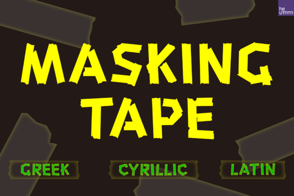 HU Masking Tape: A Bold Display Font for Real Brand Identity Projects