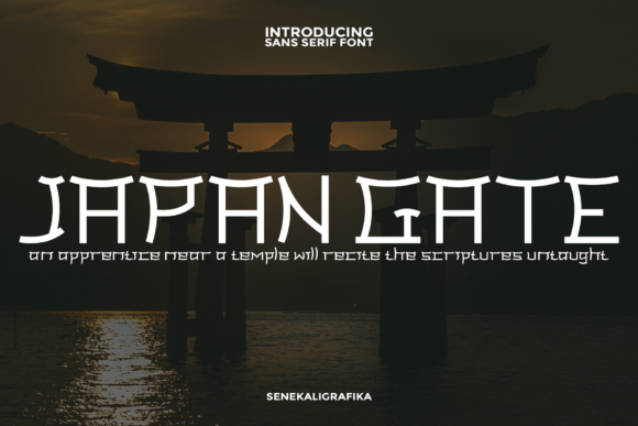 Japan Gate: The Display Font That Brings Authentic Japanese Style to Web Design