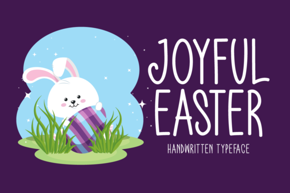 Joyful Easter Font for Handmade Creations