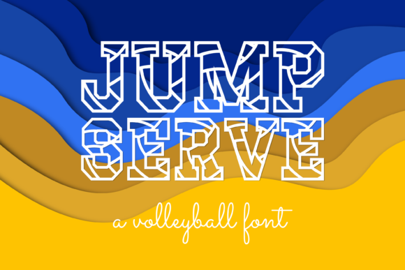 Jump Serve: The Modern Display Typeface for Handmade Creators