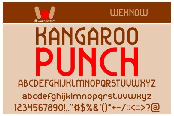 Kangaroo Punch: A Bold Display Font for Modern Web Design
