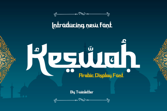 Keswah: A Calligraphic Display Font for Editorial Elegance