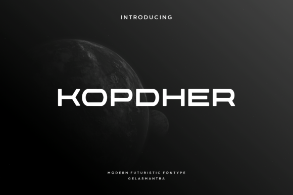 Kopdher: A Modern Typeface for Handmade Creations