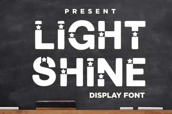 Light Shine: A Bold Display Font for Winter Branding