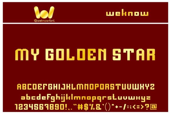 My Golden Star: A Unique Display Font for Editorial Design