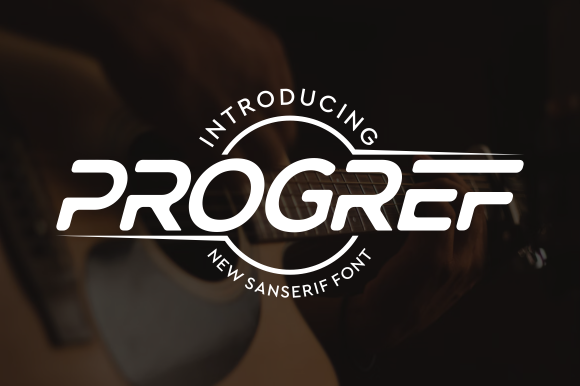 Progref: A Playful Display Font for Bold Visuals