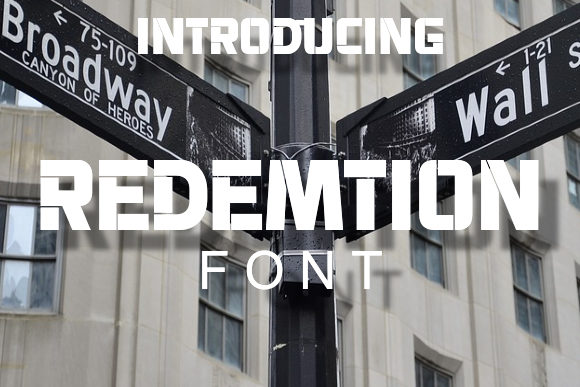 Redemtion: A Modern Stencil Typeface for Digital Design