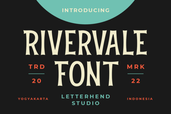 Rivervale Font: A Vintage-Inspired Display Typeface for Editorial Projects