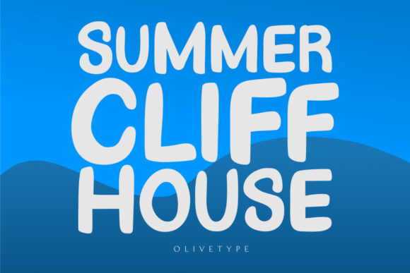Summer Cliff House Font for Business Branding