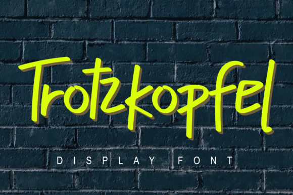 Trotzkopfel Font for Bold Branding