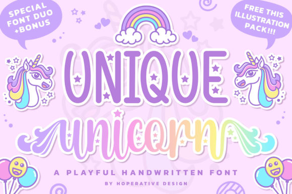 Unique Unicorn Font for Eye-Catching Design